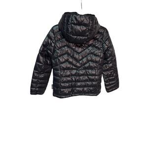 Noise M 10 black cruelty free outerwear hooded front zip jacket nylon nwot